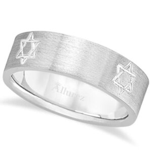 Jewish Star of David Men's Ring 14K Gold