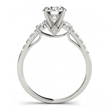 Diamond Three Stone Engagement Ring Setting Platinum (0.43ct)