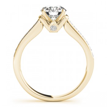 Diamond Accent Engagement Ring 18k Yellow Gold (0.72ct)
