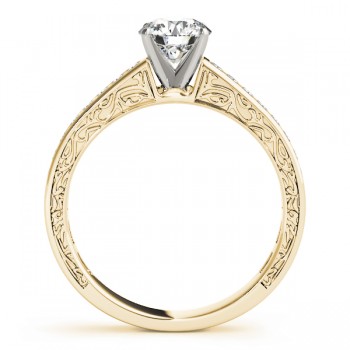 Diamond Channel Set Engagement Ring 14k Yellow Gold (0.42ct)