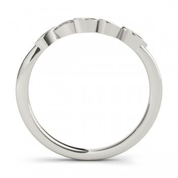 Lab Grown Floral Wedding Ring  Band Platinum (0.05ct)