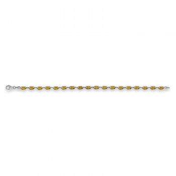 Natural Citrine Bracelet 14K White Gold (0.44ct)