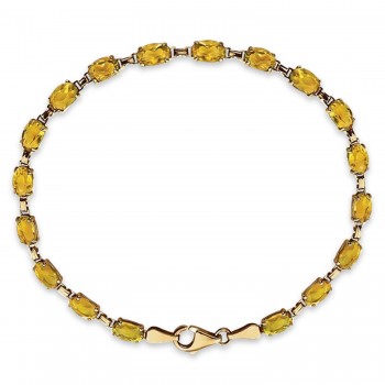 Natural Citrine Bracelet 14K Yellow Gold (0.44ct)