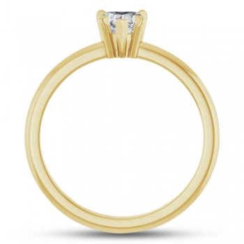 Heart Natural White Sapphire & Natural Diamond Ring 14K Yellow Gold (0.58ct)