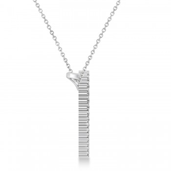 Diamond Open Heart Pendant Necklace 14k White Gold (0.60ct)