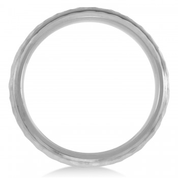 Men's Hammered Finish Wedding Ring Titanium (7mm)
